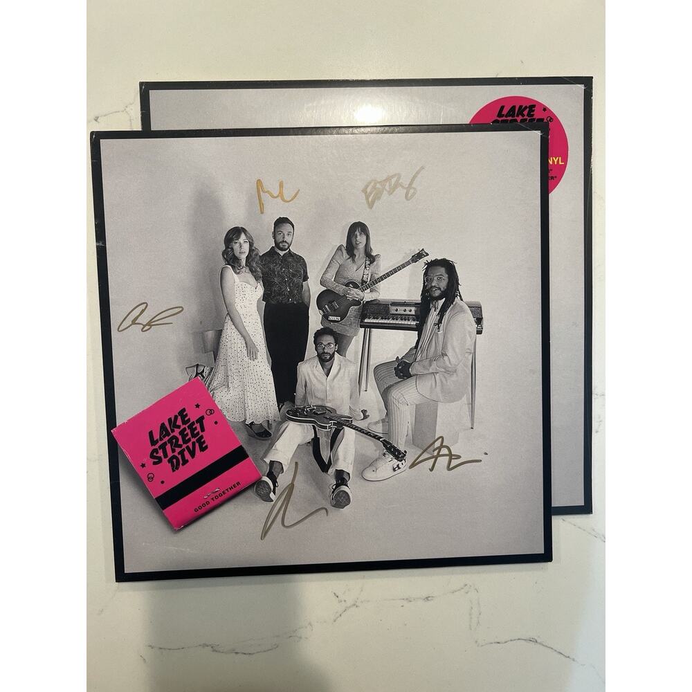 SIGNED LAKE STREET DIVE - Good Together Neon Yellow Vinyl LP AUTOGRAPHED #1